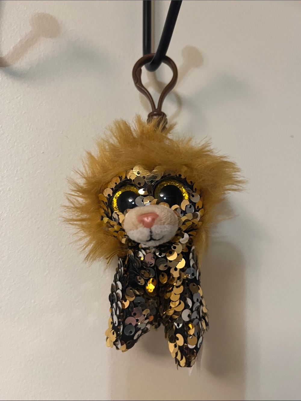 McDonald’s 2019 Ty Regal Sequin Plush ornament in Gold and Black